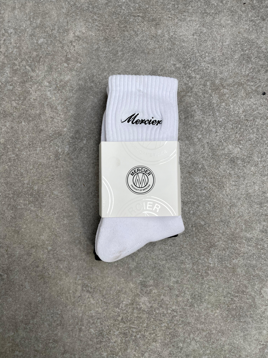 Mercier Black and White Socks 2 Pack