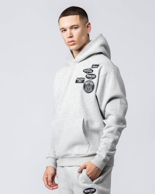Mercier Grey Marl OG Mono Hoodie