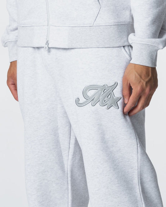 Mercier Grey Marl Runway Open Hem Joggers