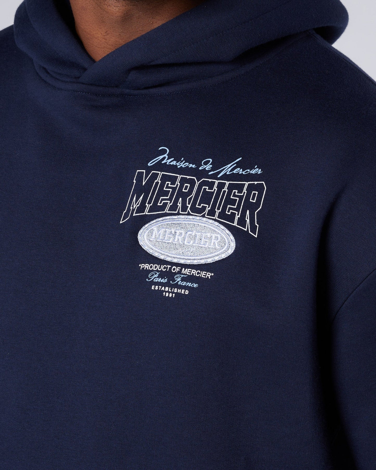 Mercier Navy Multi Tour Hoodie