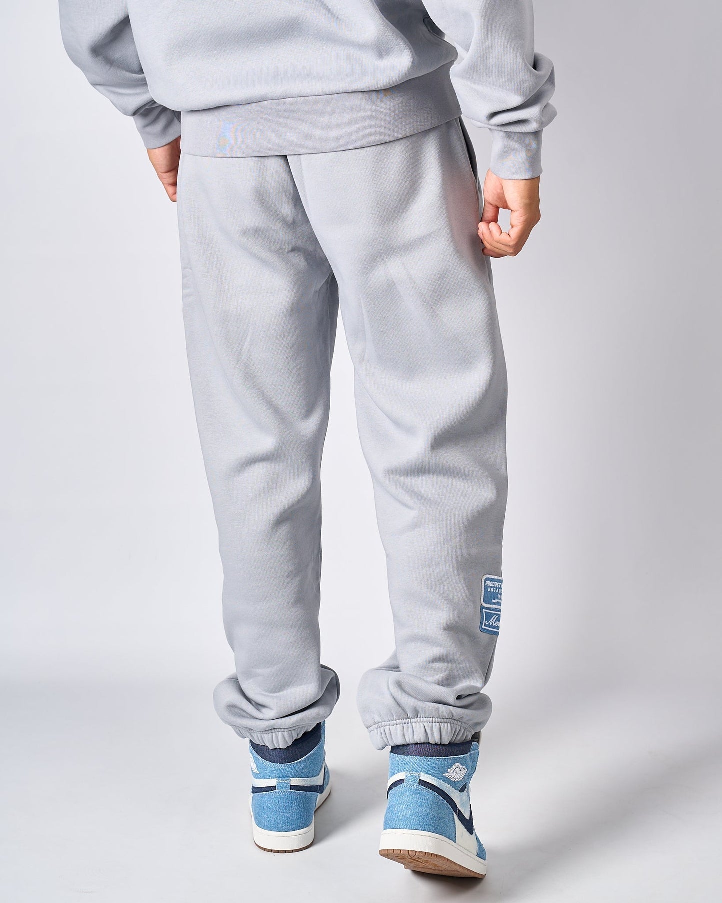 Mercier Smoke Grey Denim OG Badge Joggers