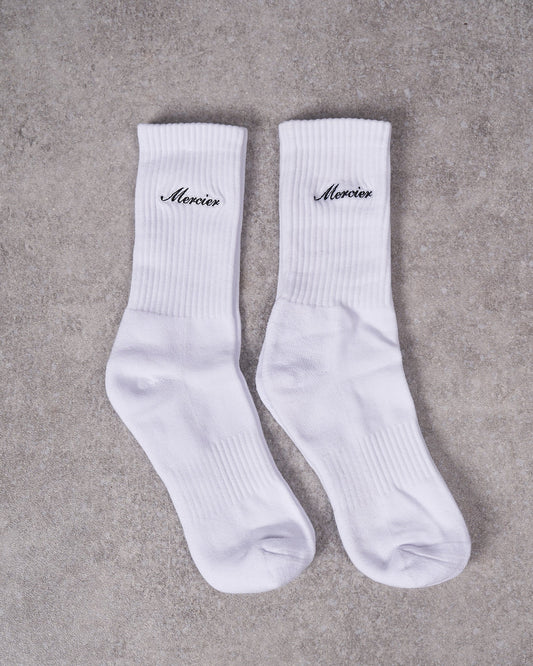 Mercier White Socks 2 Pack