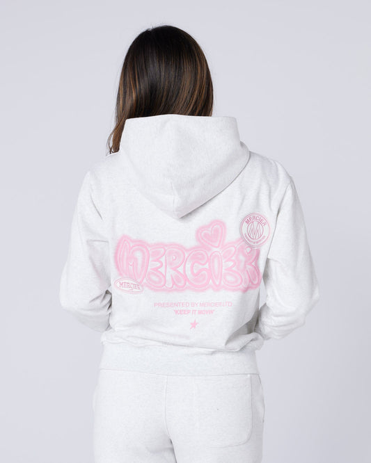 Mercier Women's Grey Marl Fantasy Hoodie