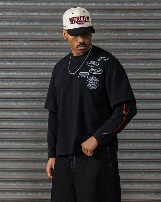 Mercier black OG Lightening faux layer top