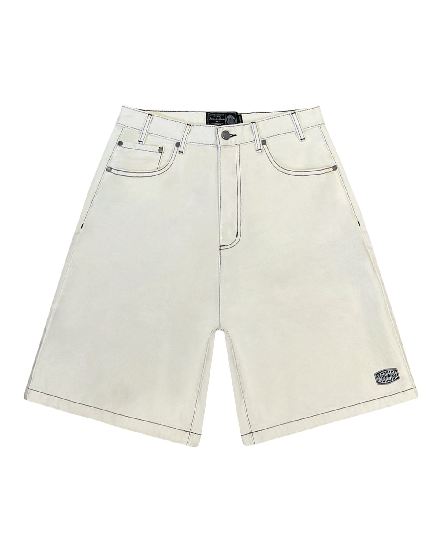 Mercier black stitched jort