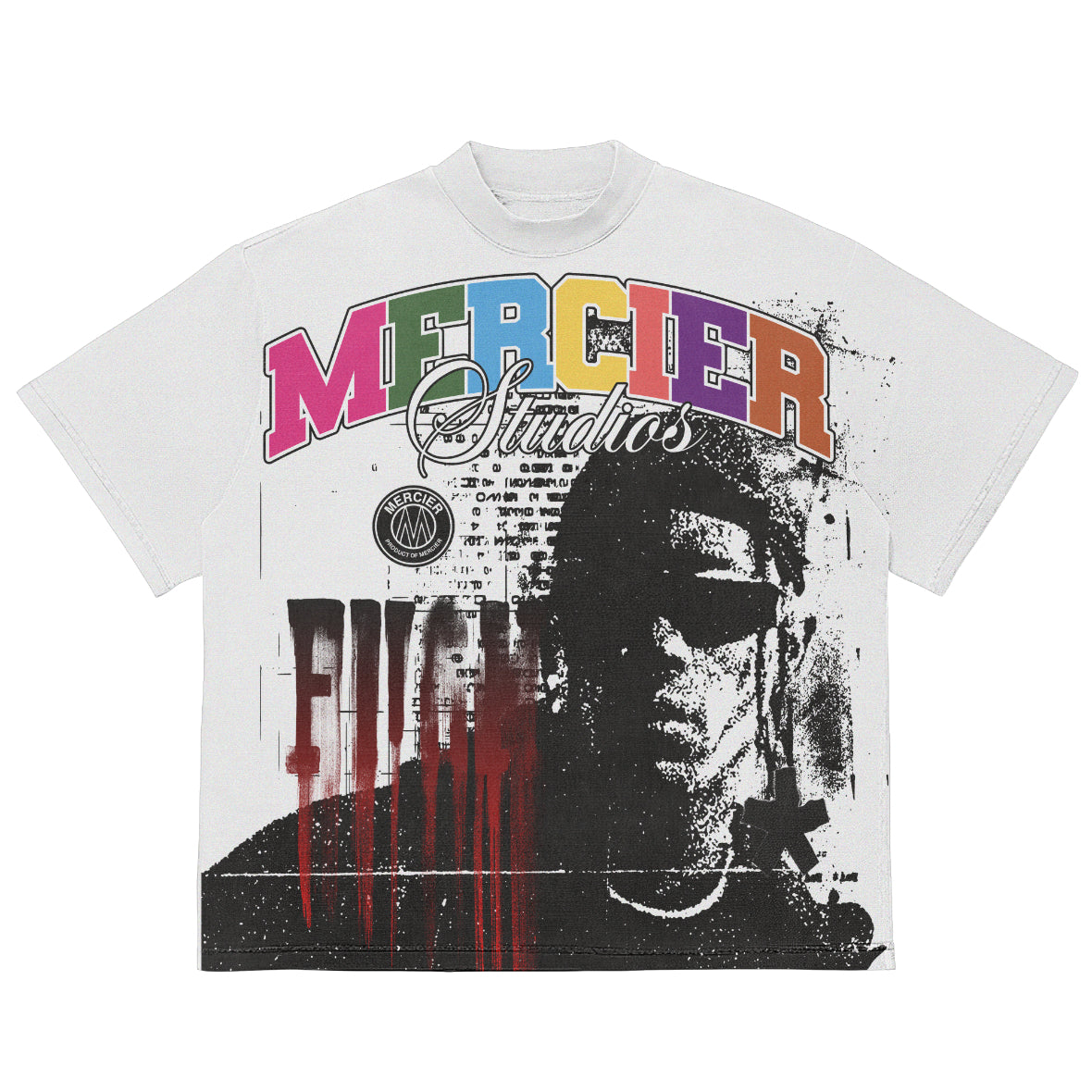 Mercier white FU t-shirt
