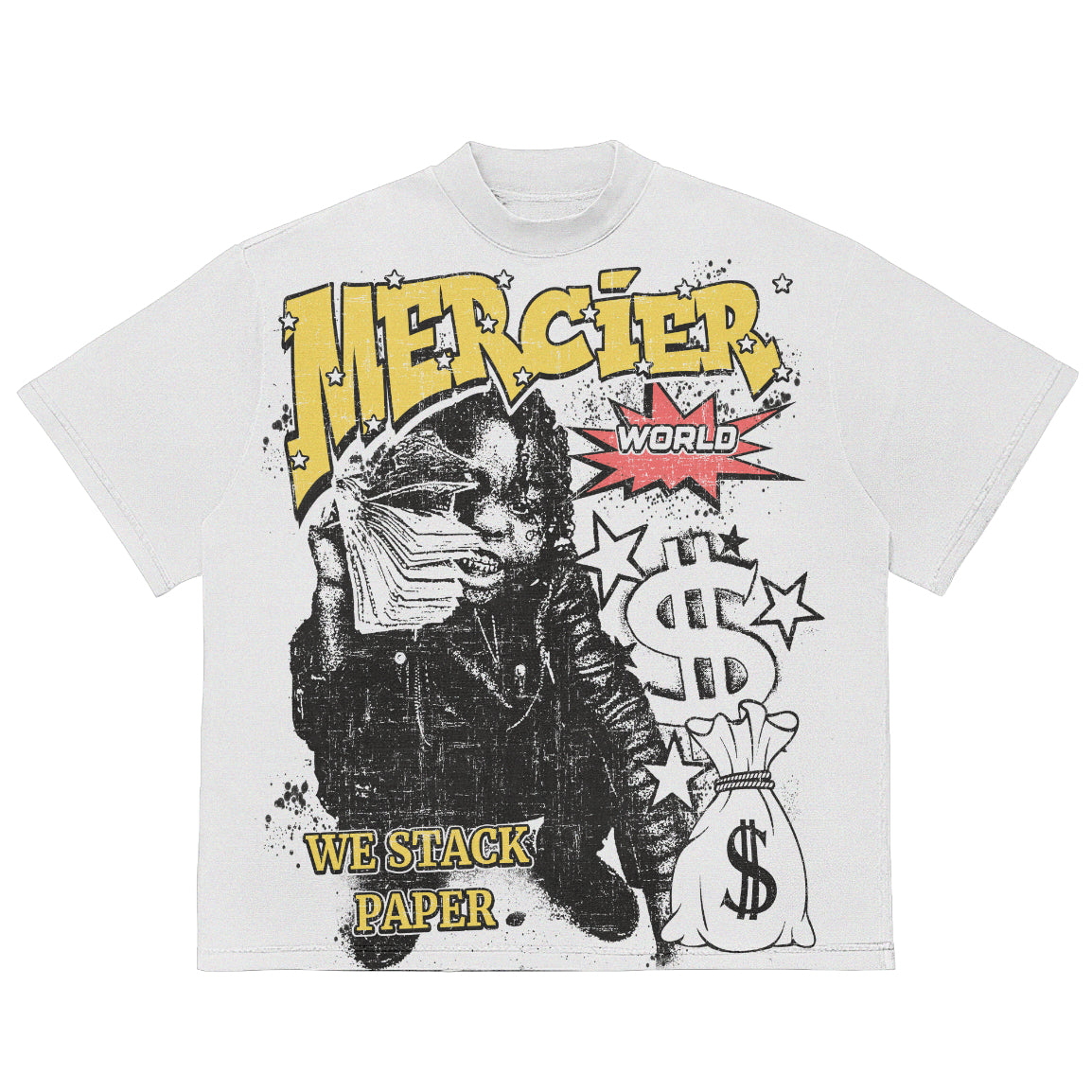 Mercier white Paper relaxed t-shirt