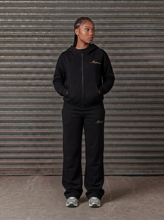 Mercier women's black gold Authenticity joggers