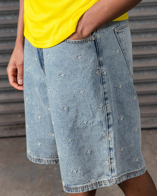 Mercier Bellingham washed denim jort