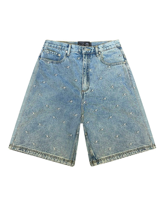 Mercier Bellingham washed denim jort