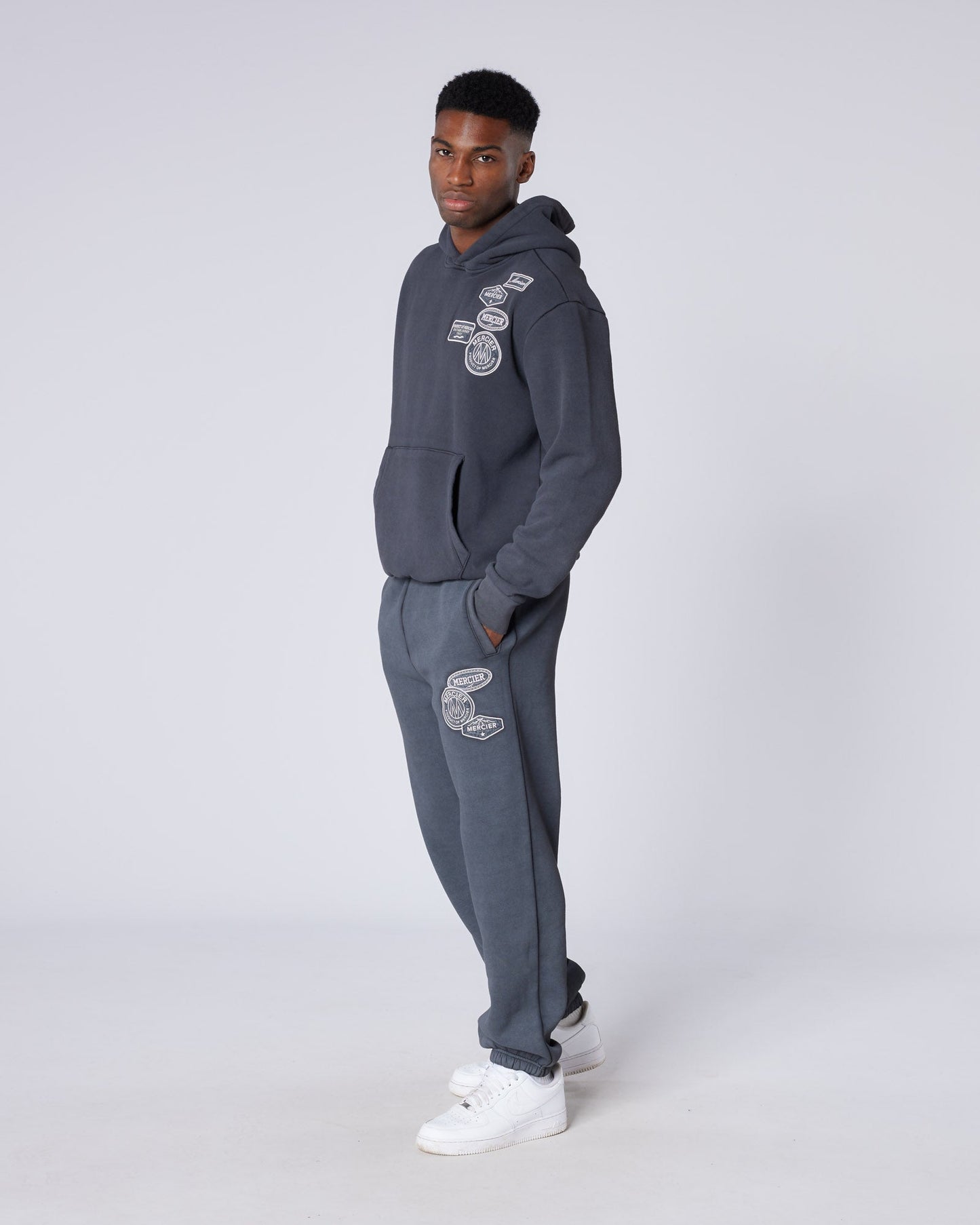 Mercier Black Bone Badge Joggers