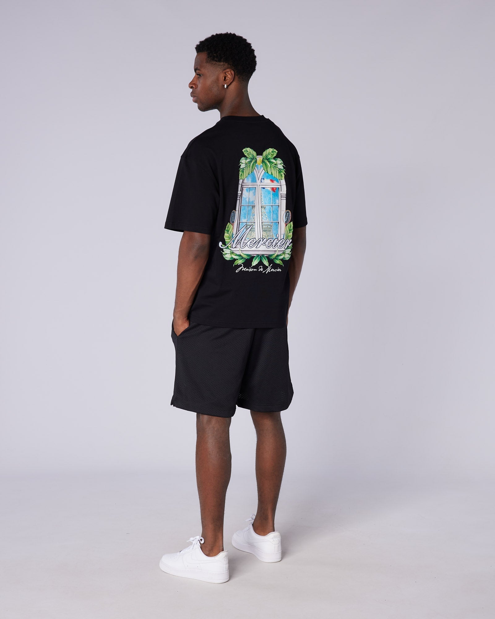 Mercier Black Fracture Shorts