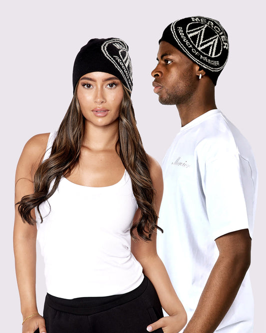 Mercier Black Logo Beanie