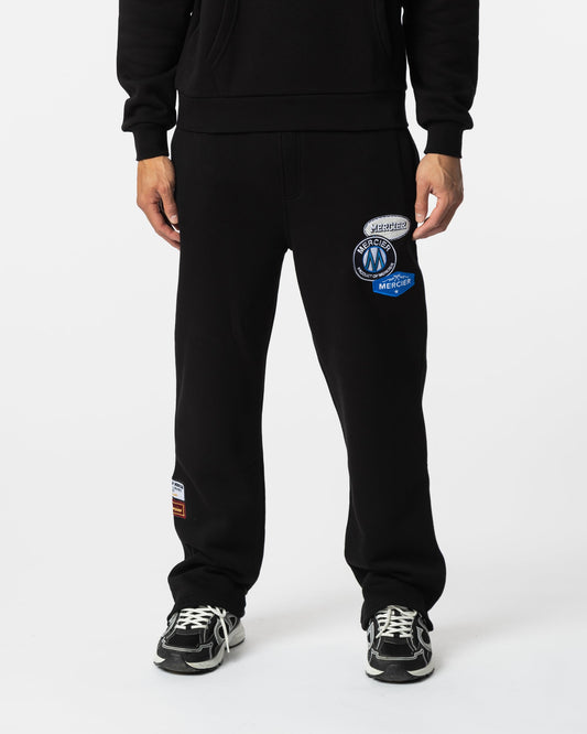 Mercier Black OG Badge Drop Joggers