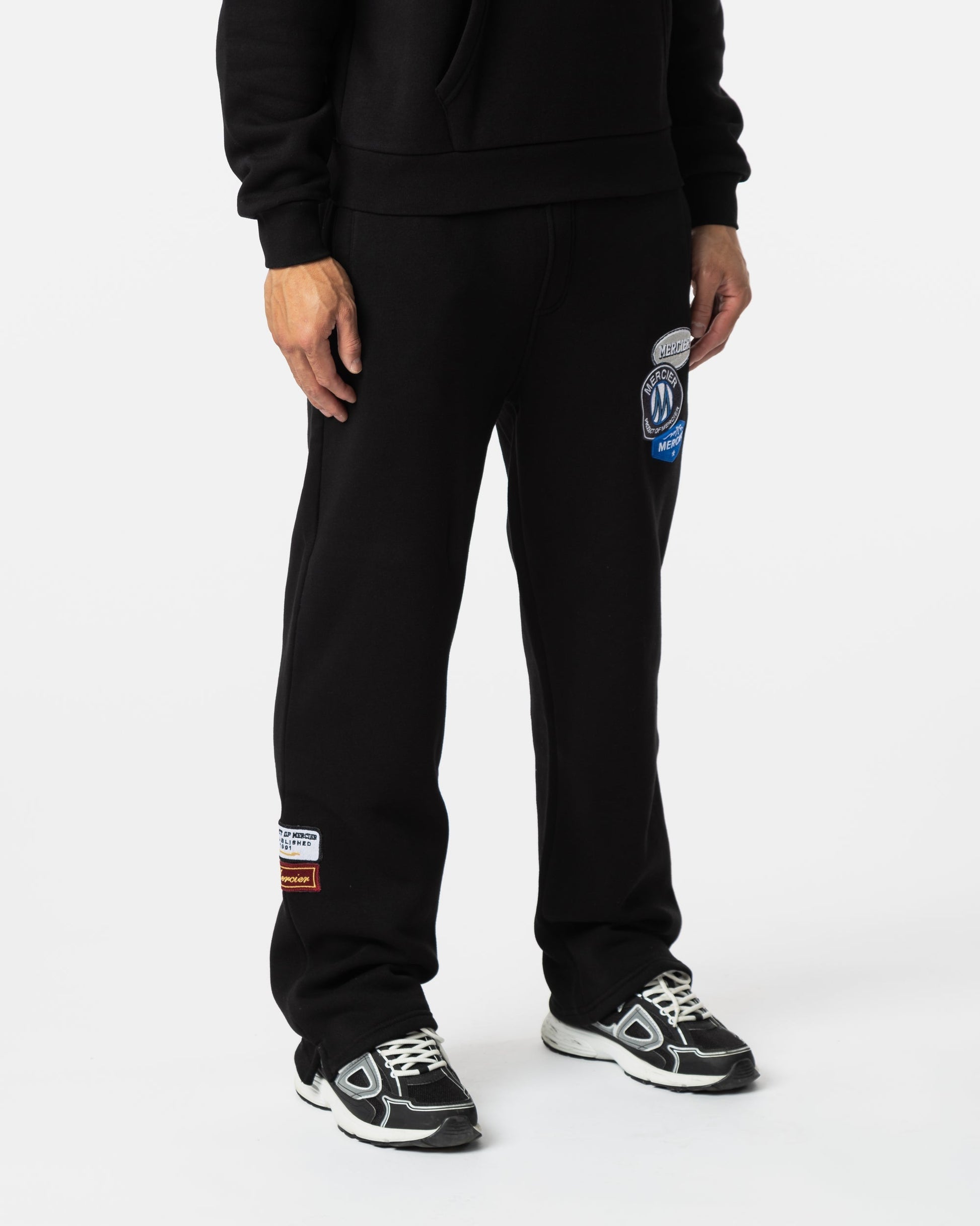 Mercier Black OG Badge Drop Joggers