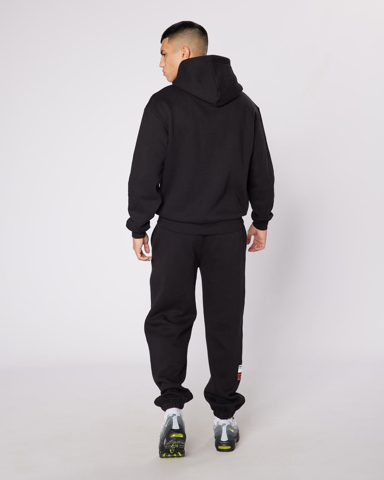 Mercier Black Relaxed OG Badge Joggers