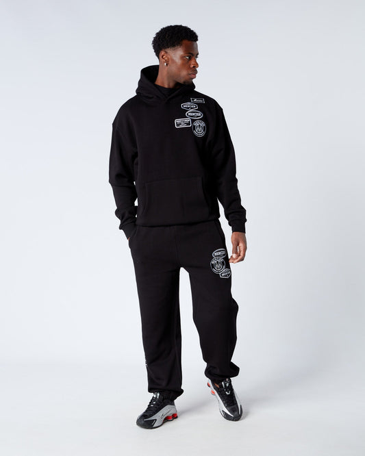 Mercier Black Relaxed OG Mono Hoodie