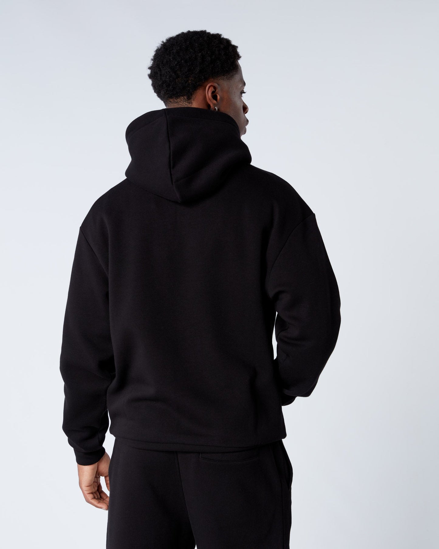 Mercier Black Relaxed OG Mono Hoodie