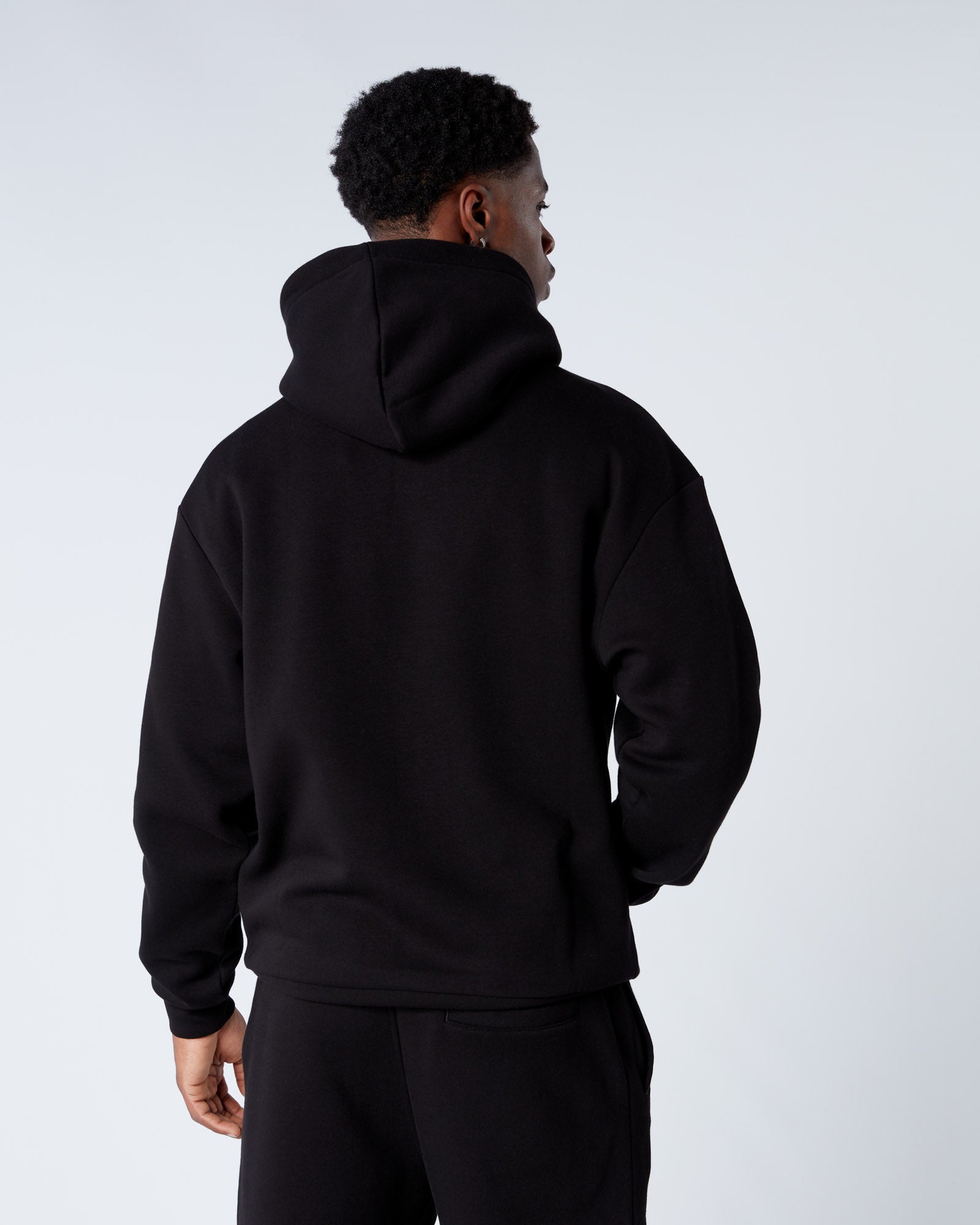 Mercier Black Relaxed OG Mono Hoodie