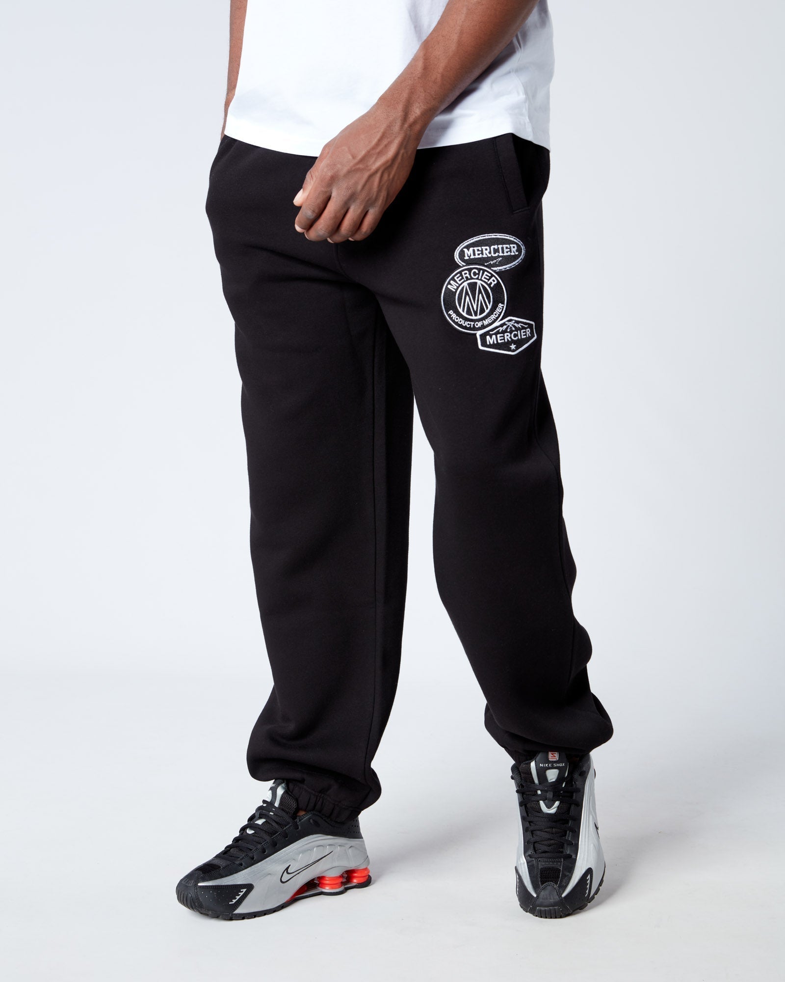 Mercier Black Relaxed OG Mono Joggers