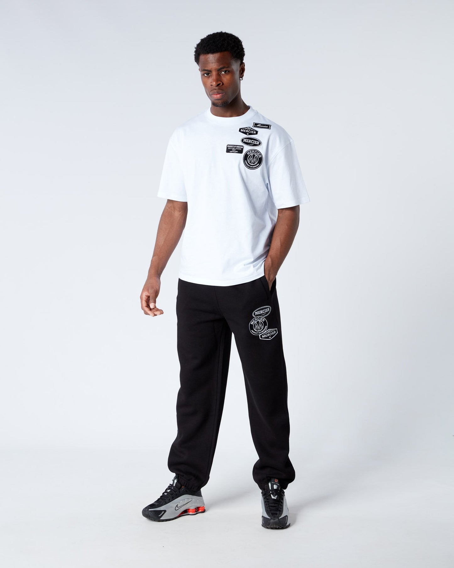 Mercier Black Relaxed OG Mono Joggers