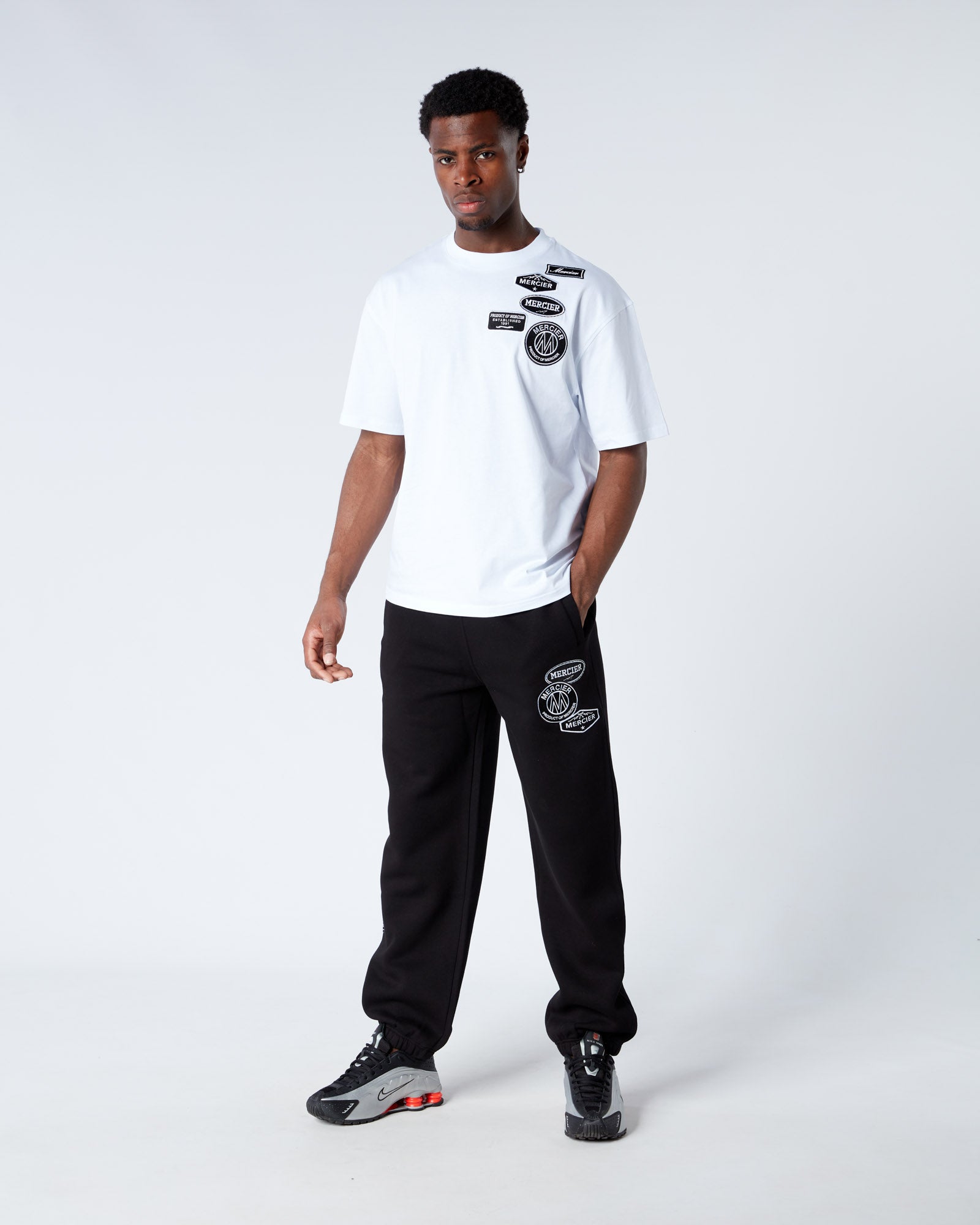 Mercier Black Relaxed OG Mono Joggers