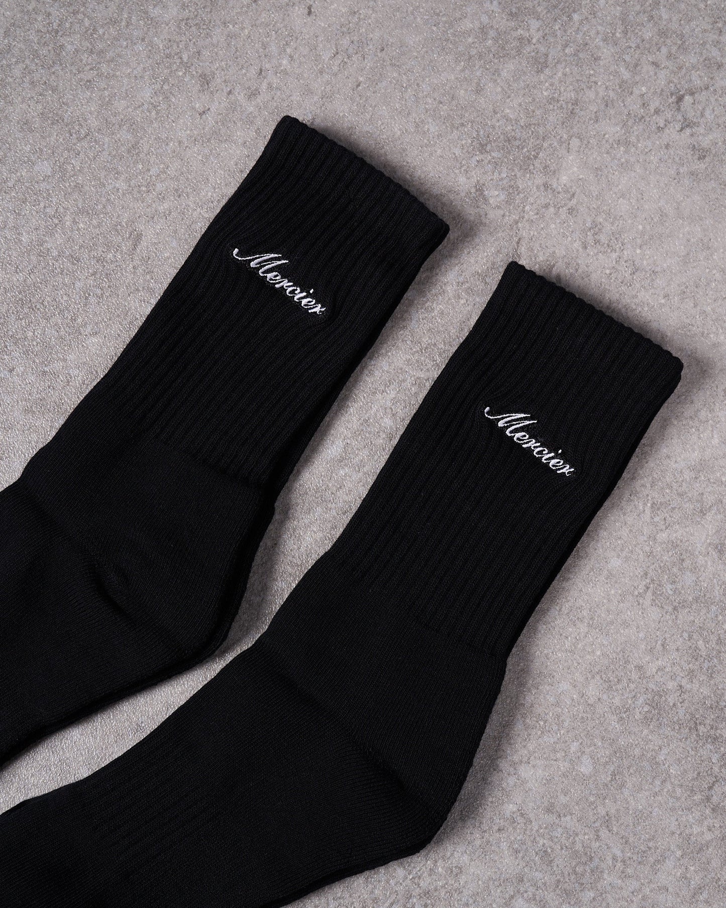 Mercier Black Socks 2 Pack