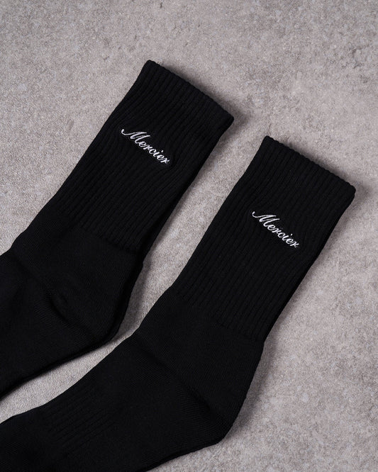 Mercier Black Socks 2 Pack