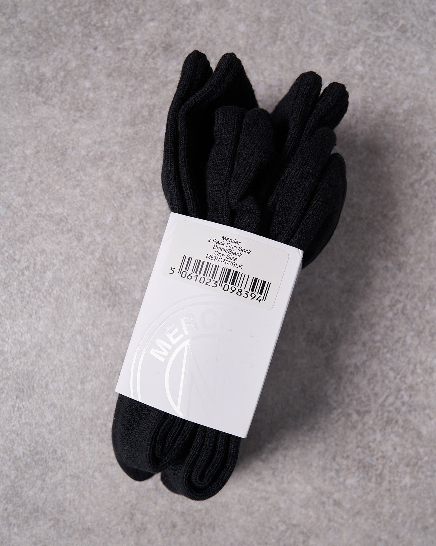 Mercier Black Socks 2 Pack