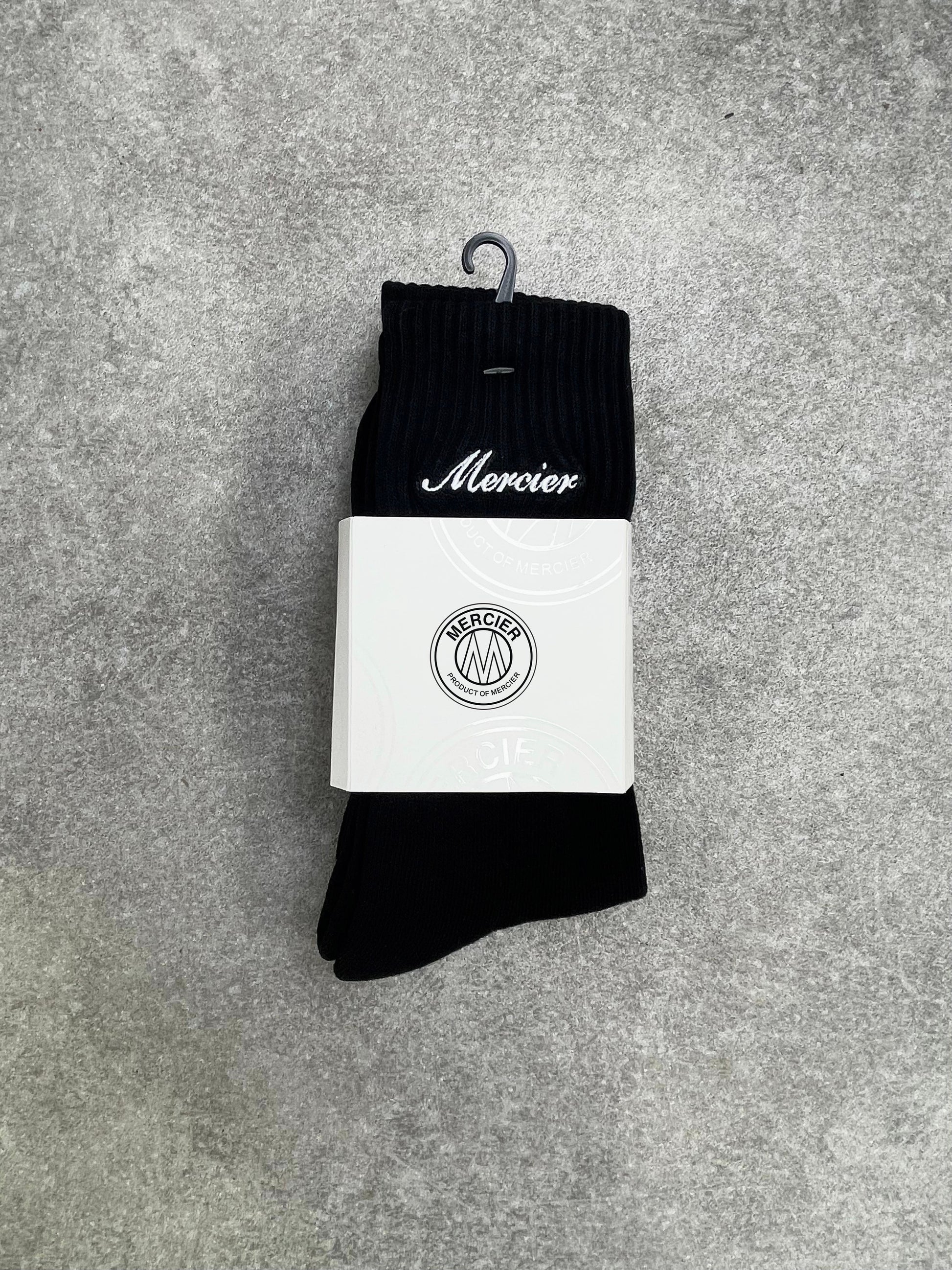 Mercier Black Socks 2 Pack