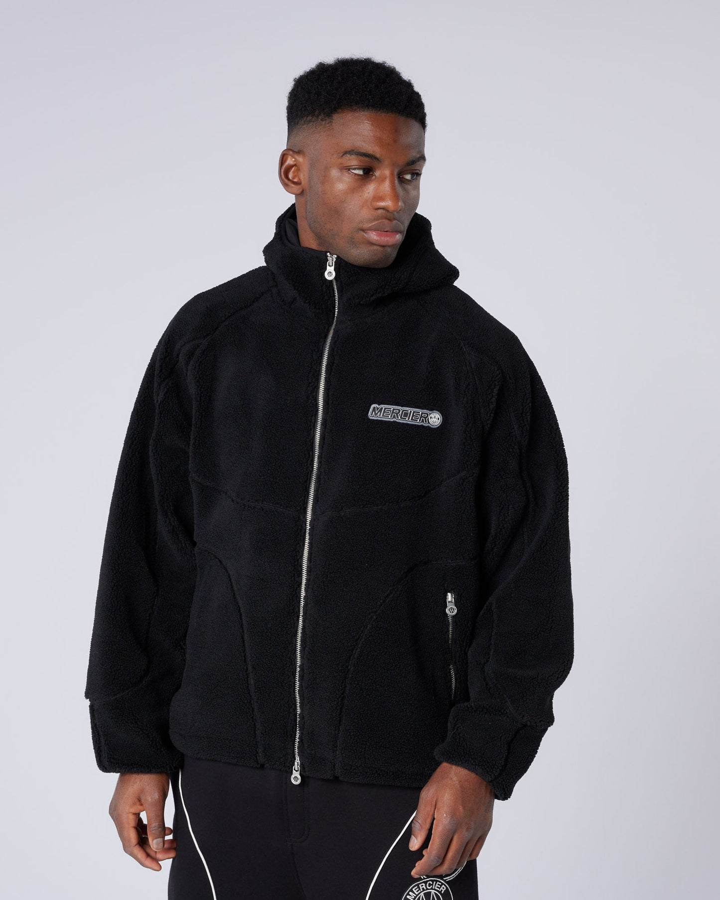 Mercier Black Tempo Borg Jacket