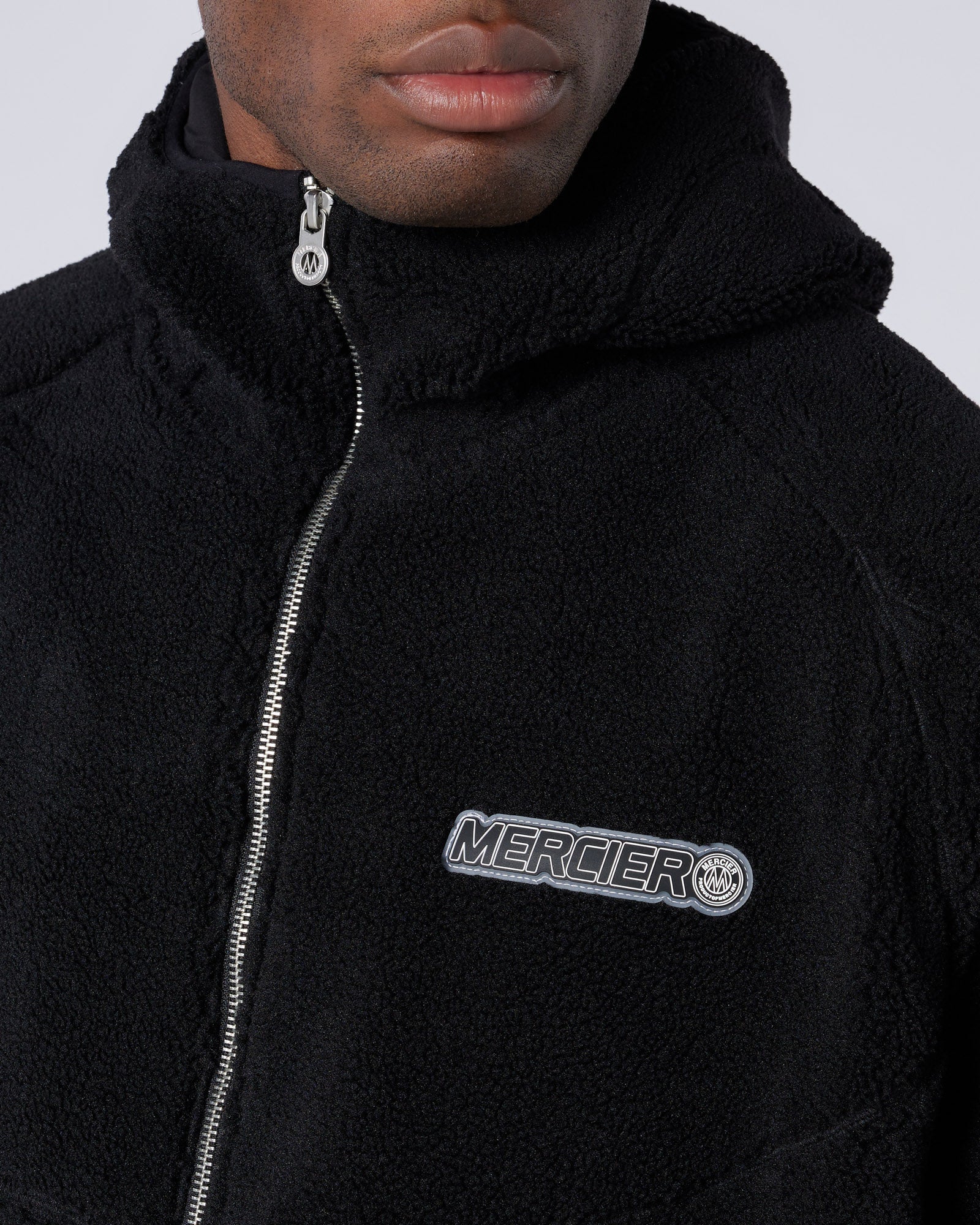 Mercier Black Tempo Borg Jacket