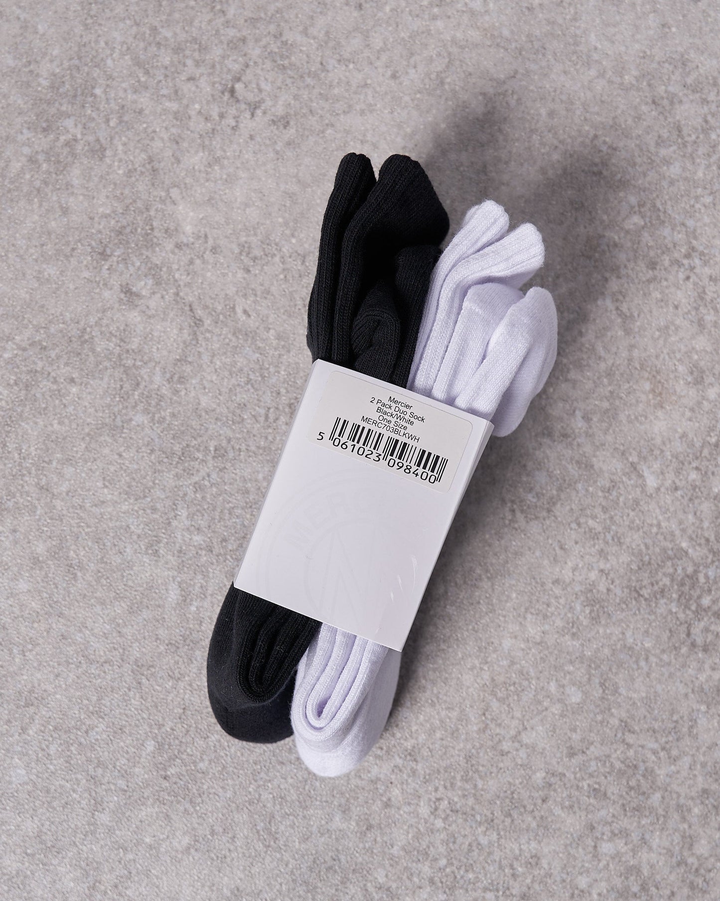 Mercier Black and White Socks 2 Pack