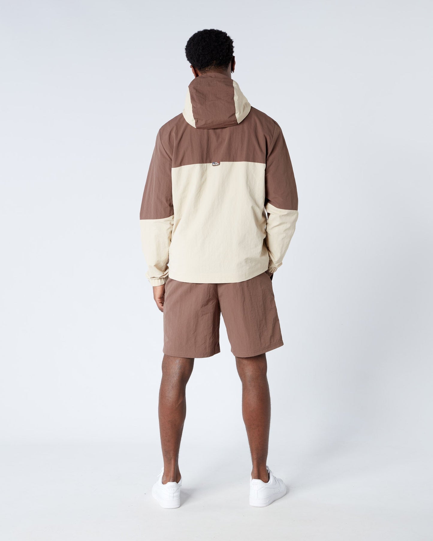 Mercier Brown Angle Badge Shorts