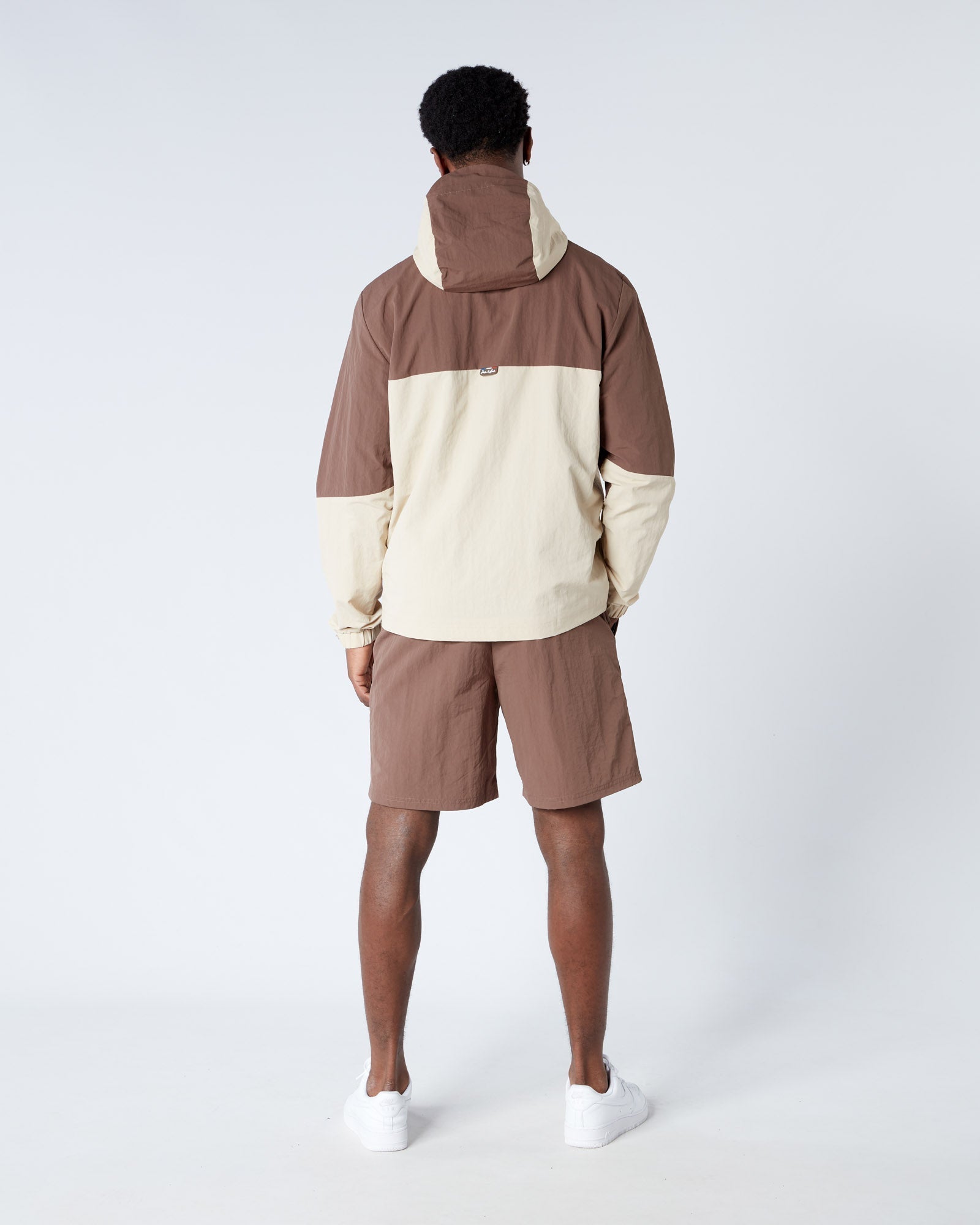 Mercier Brown Angle Badge Shorts
