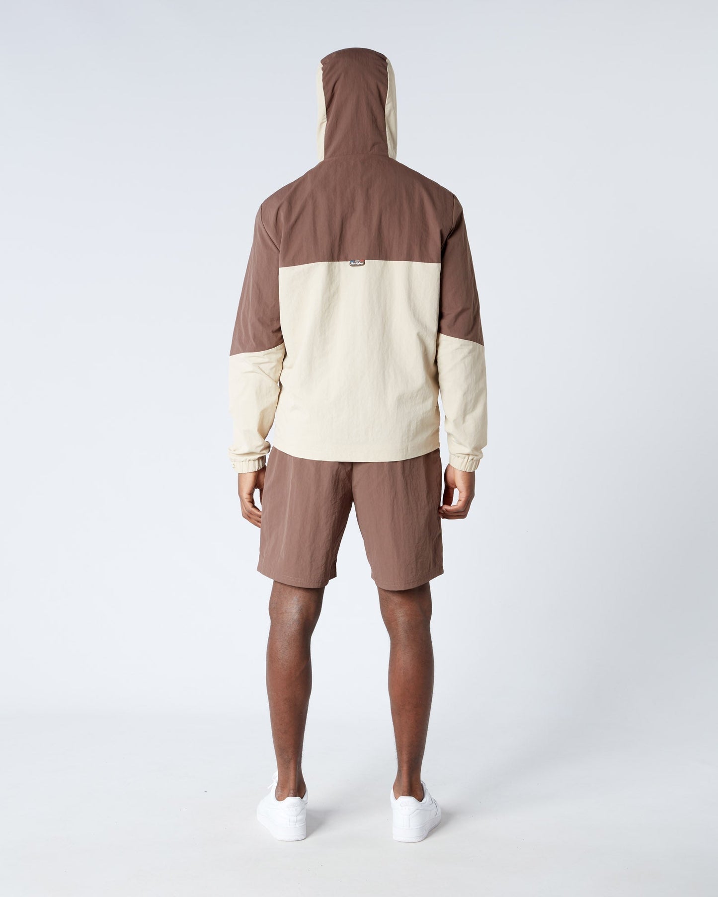Mercier Brown Angle Badge Shorts