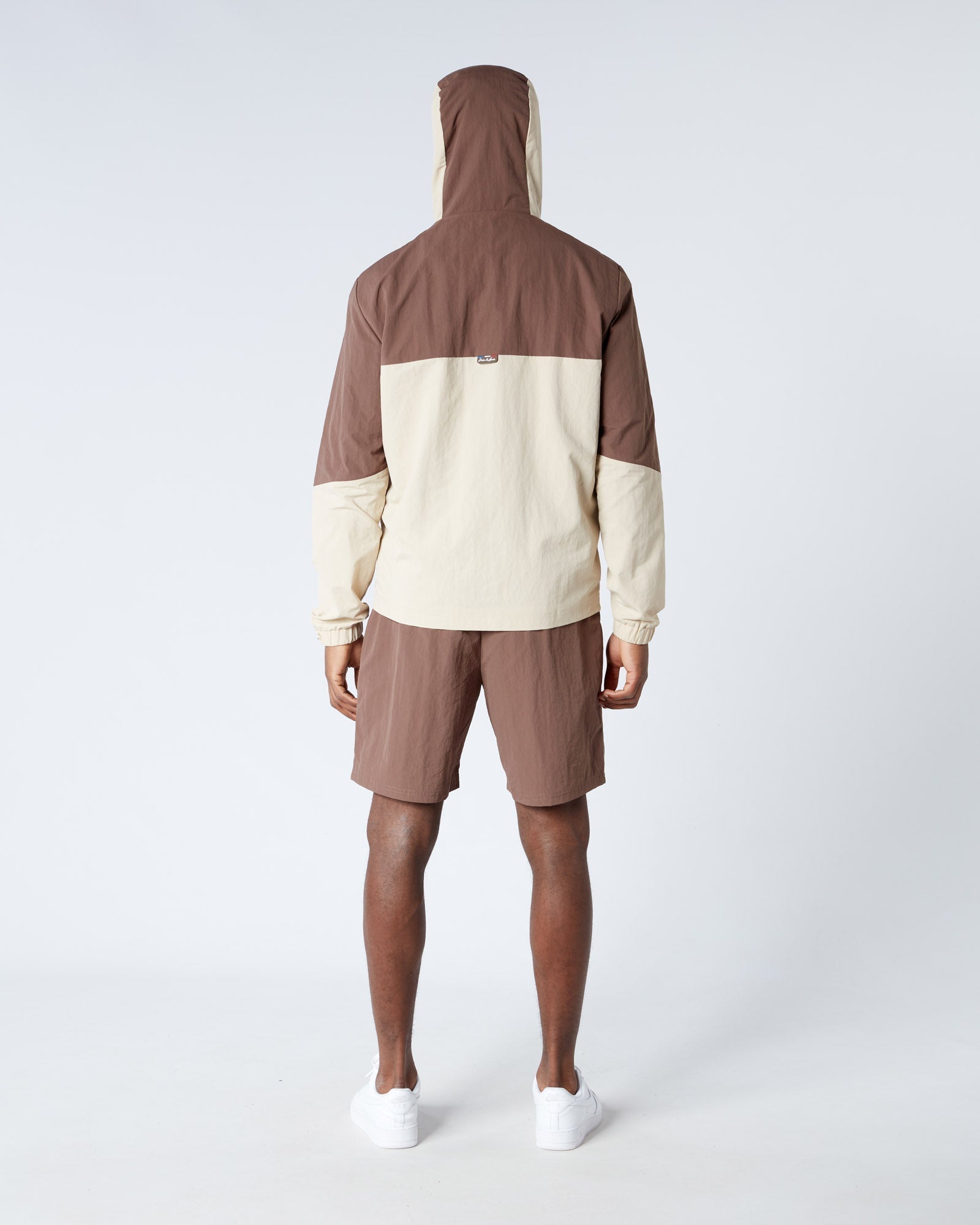 Mercier Brown Angle Badge Shorts