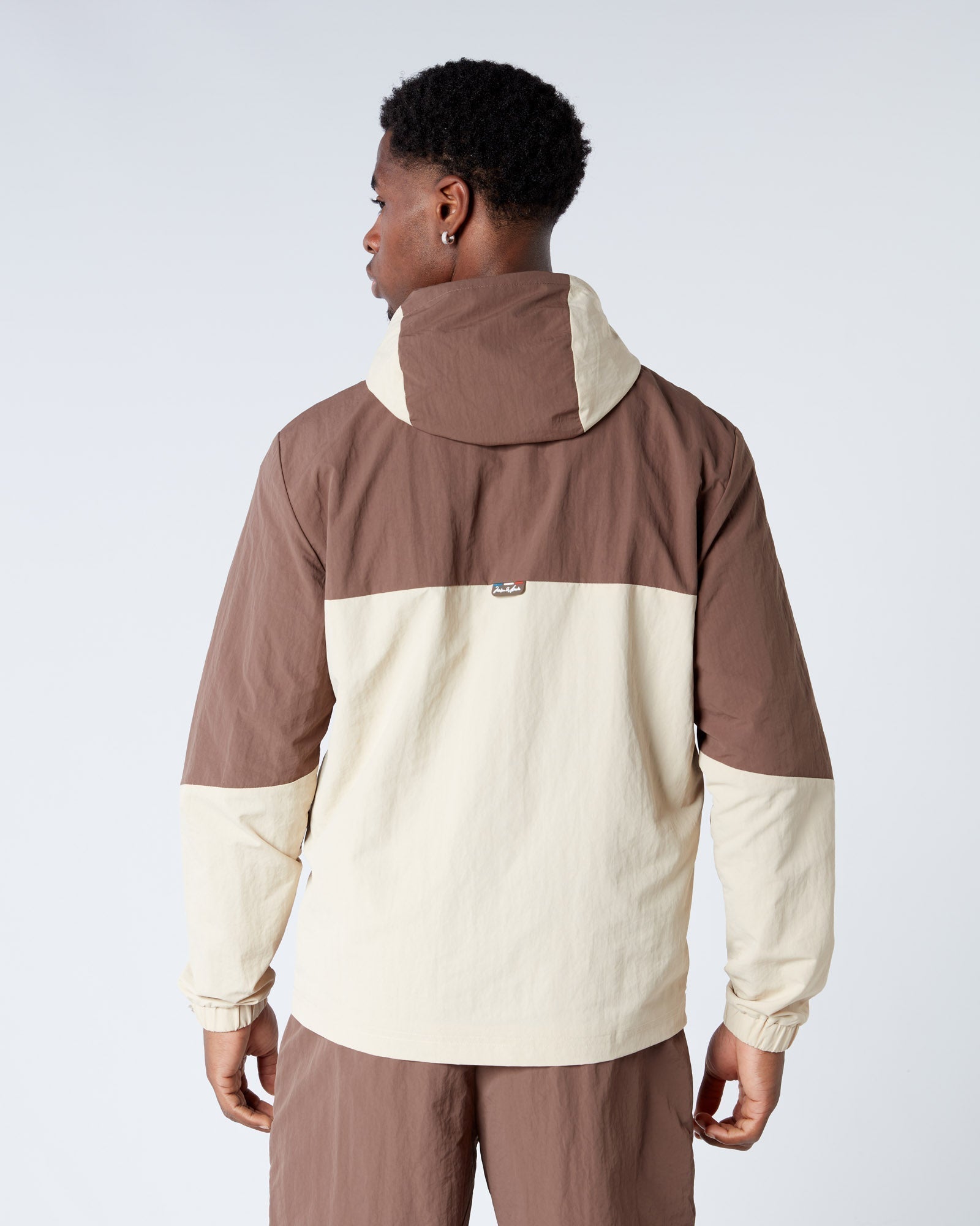 Mercier Brown Angle Badge Windbreaker