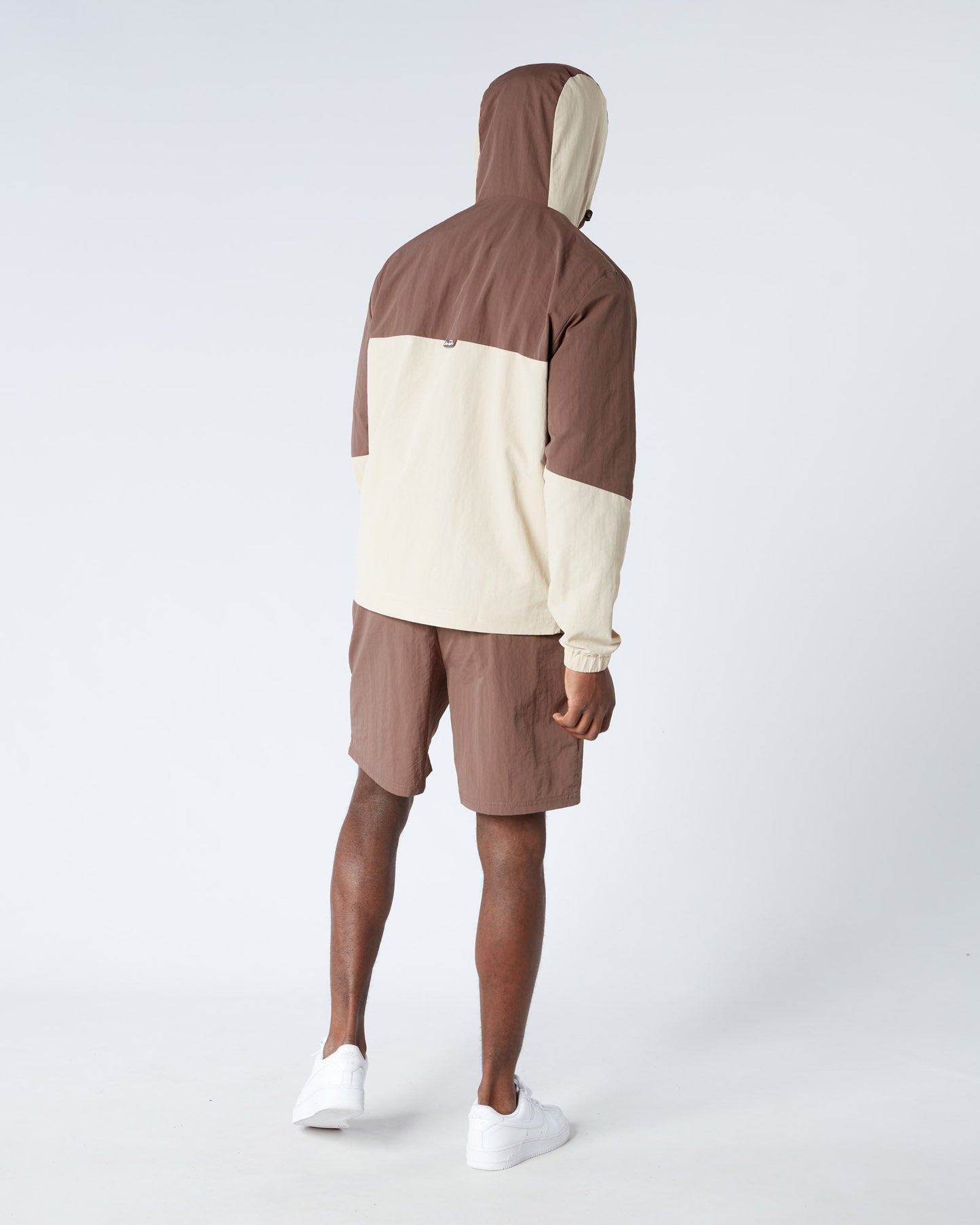 Mercier Brown Angle Badge Windbreaker