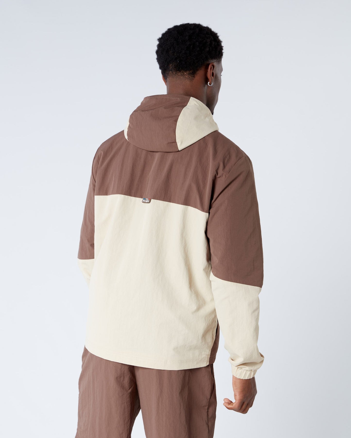 Mercier Brown Angle Badge Windbreaker