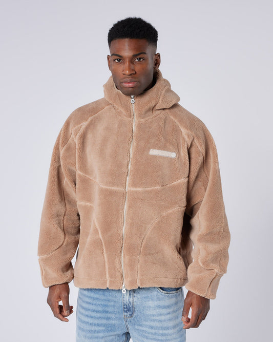 Mercier Brown Tempo Borg Jacket
