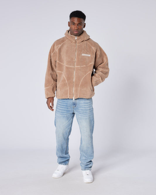 Mercier Brown Tempo Borg Jacket
