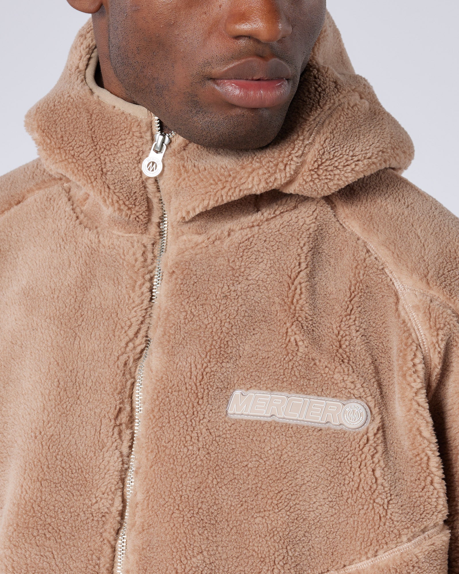 Mercier Brown Tempo Borg Jacket