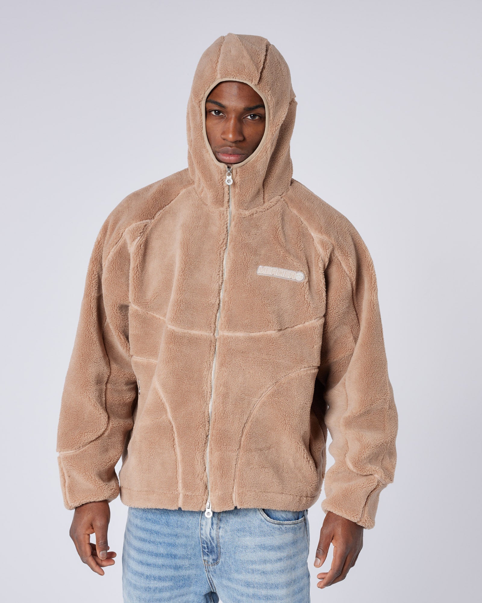 Mercier Brown Tempo Borg Jacket