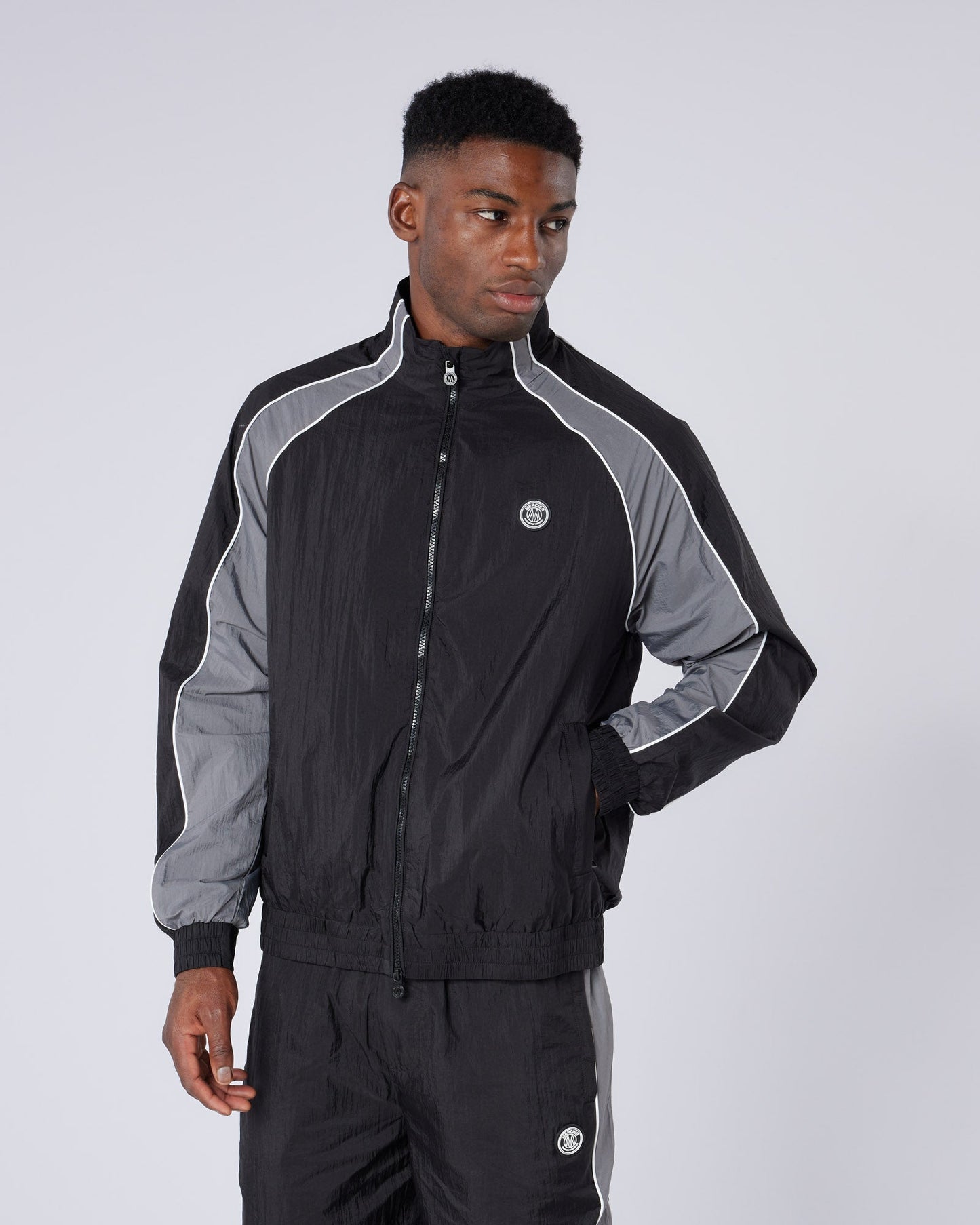 Mercier Brown and Purple Homerun Track Top