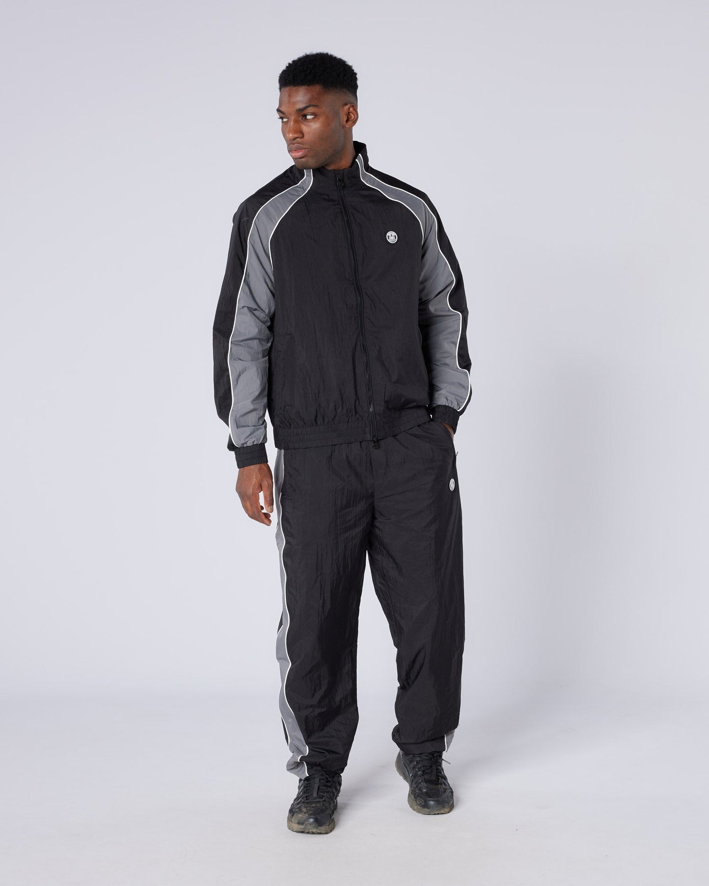 Mercier Brown and Purple Homerun Track Top