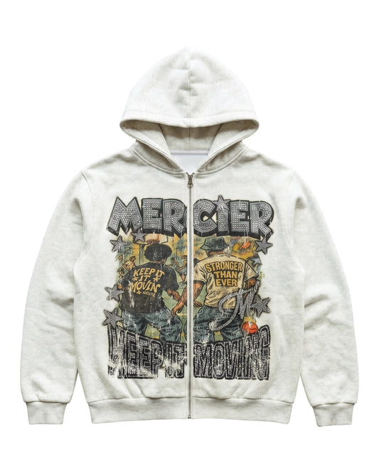 Mercier Diamante Ballers grey marl hoodie