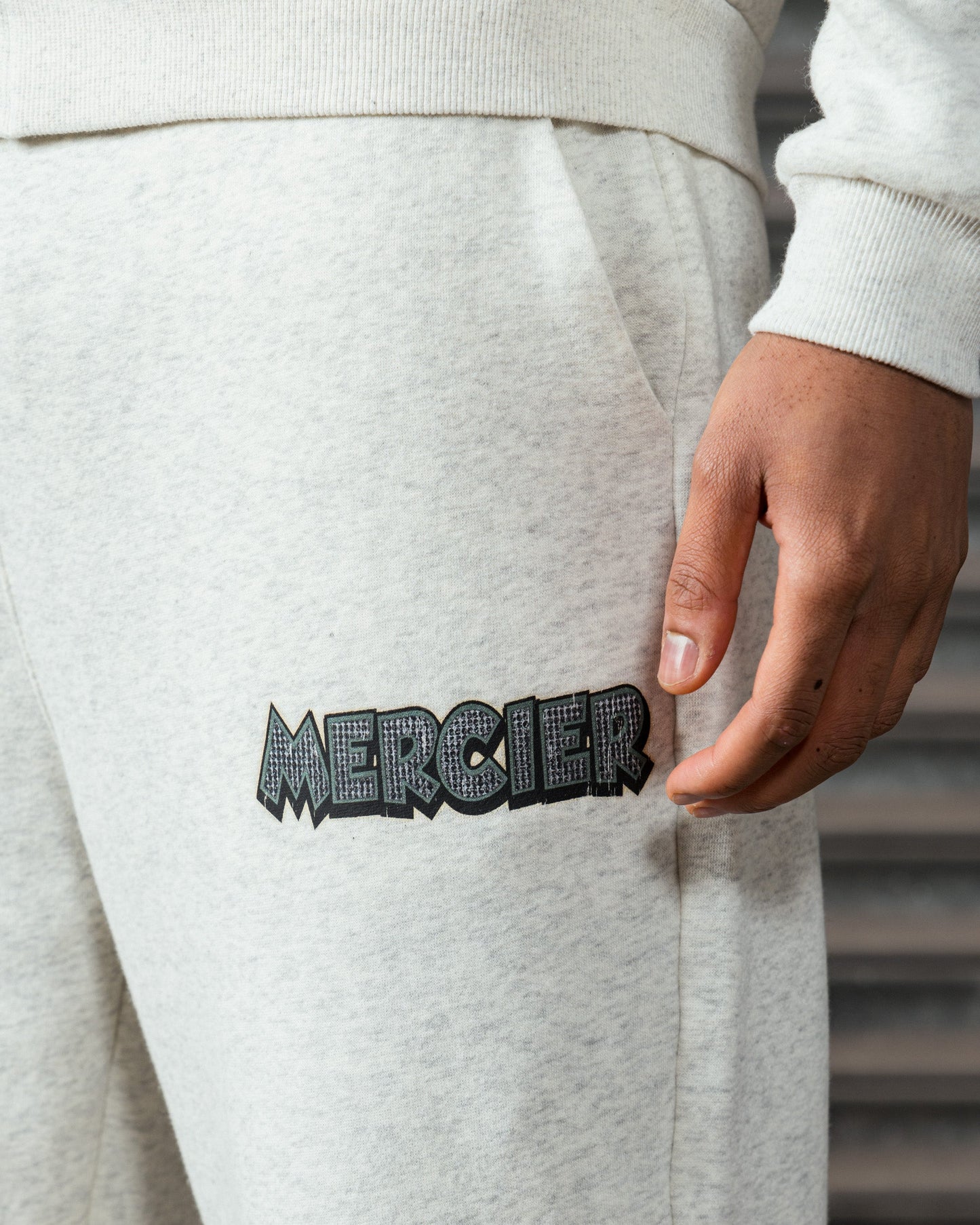 Mercier Diamante Ballers grey marl joggers