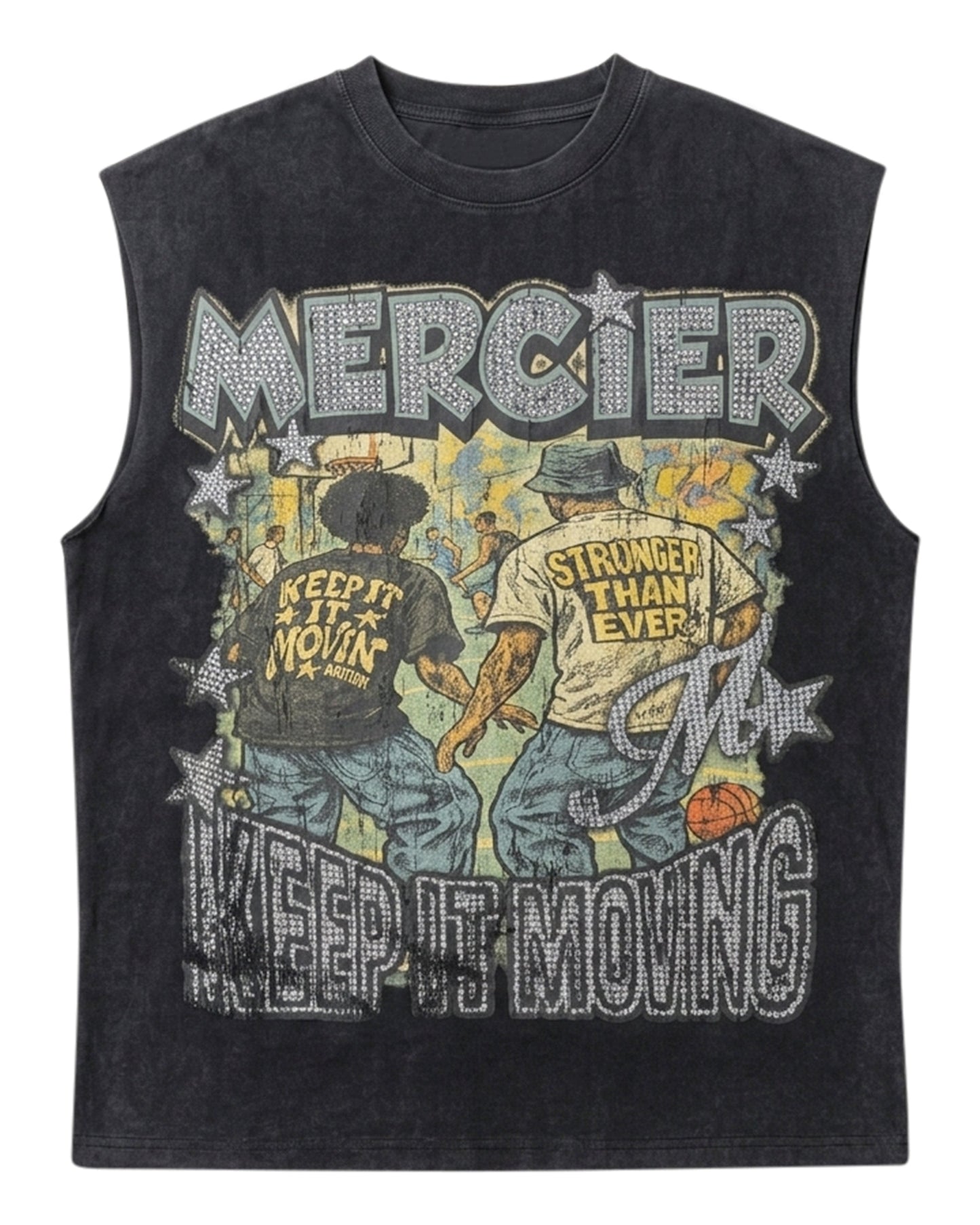 Mercier Diamante Ballers vintage black vest