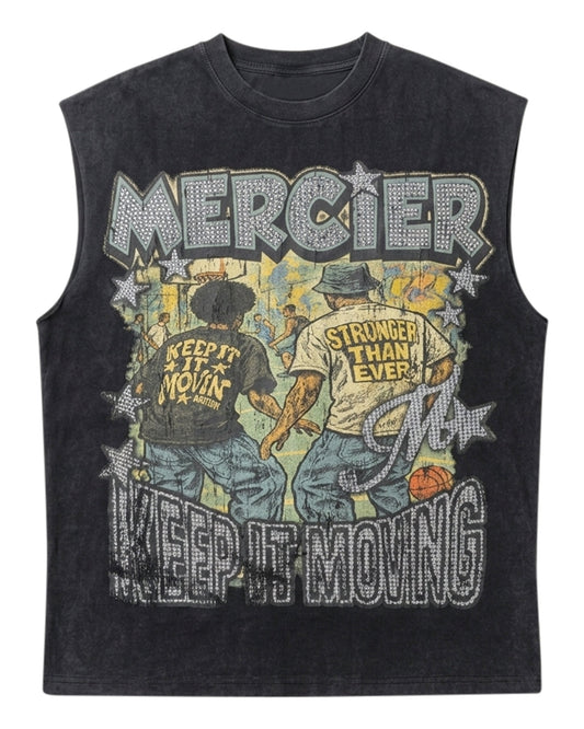 Mercier Diamante Ballers vintage black vest